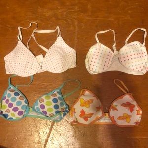 Girls padded training bras